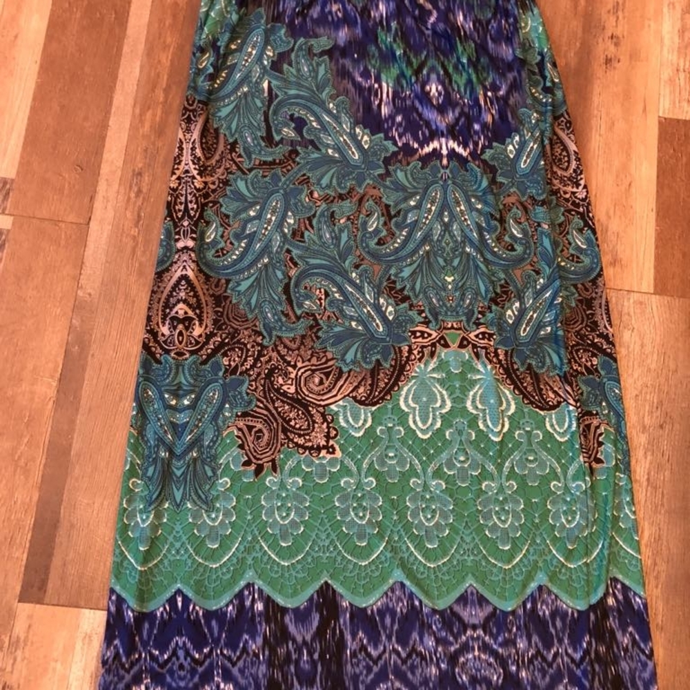 Vibrant Paisley A-Line Skirt